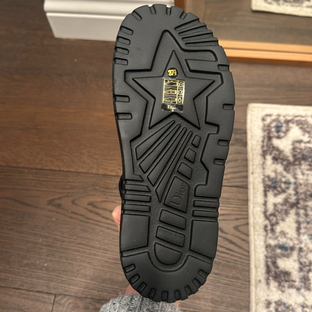 Dior D-Wave Leather Sandal 37.5 - Picture 3 of 4